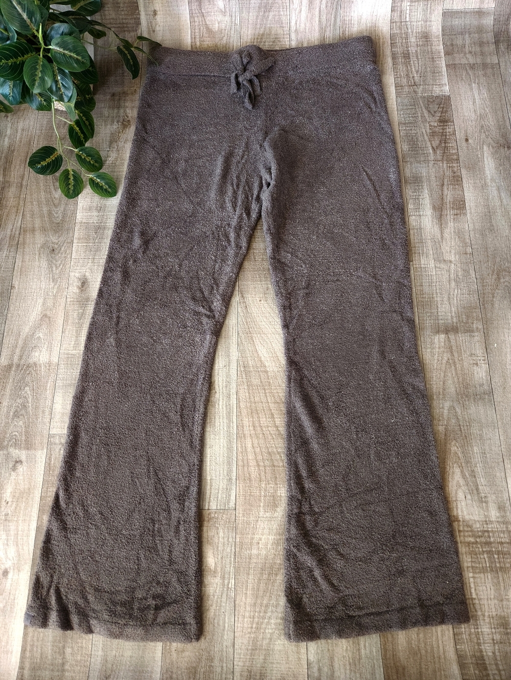 Barefoot Dreams Bamboo Chic Lite Pant in Cocoa Size Large - Picture 2 of 15